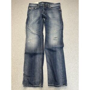 Diesel Safado Jeans Men's 33x32 Slim Straight Medium Wash Distressed Denim